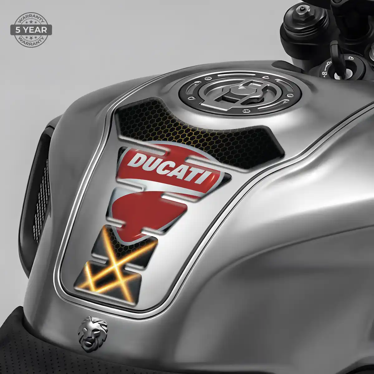 Ducati 3D Tank Pad Sleek Style