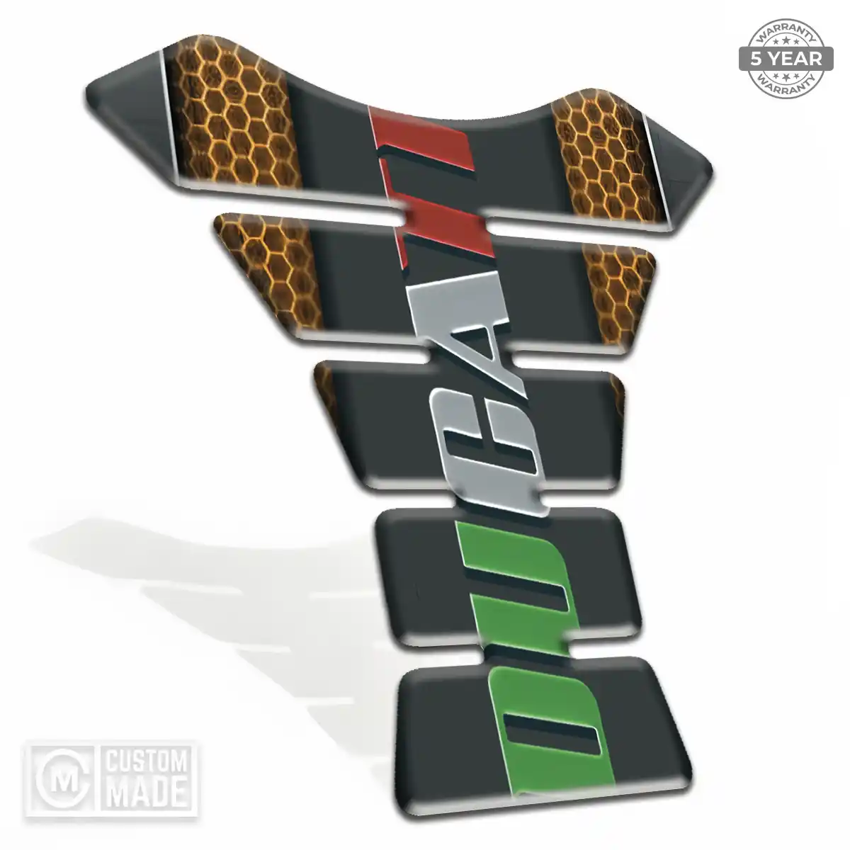 Ducati Domed Tank Pad Refined Design