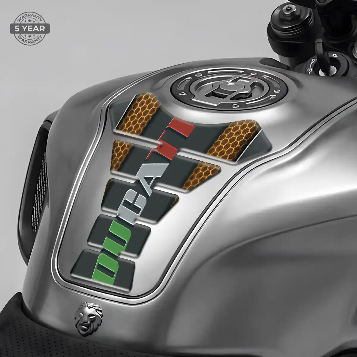 Ducati Domed Tank Pad Refined Design