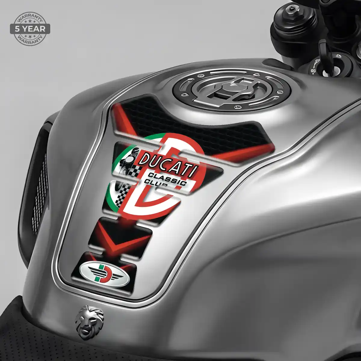 Ducati Domed Tank Pad Sleek Style
