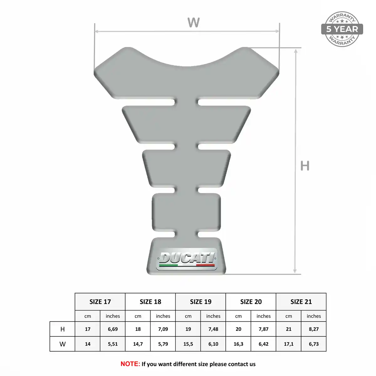 Ducati Domed Tank Protector Noble Edition