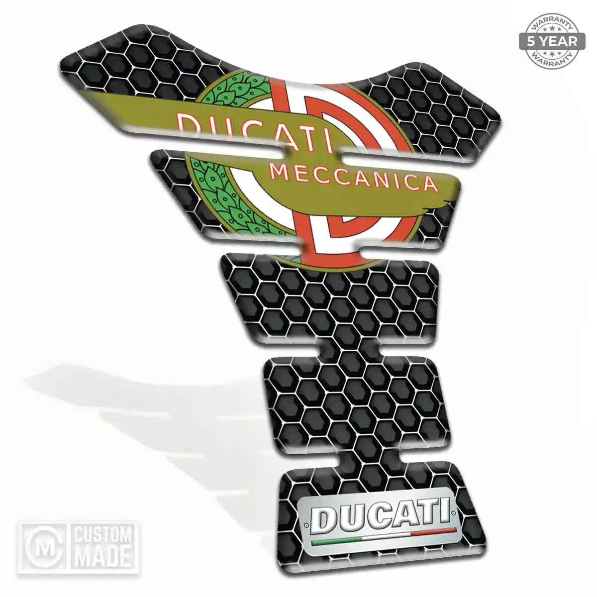 Ducati Domed Tank Protector Refined Design