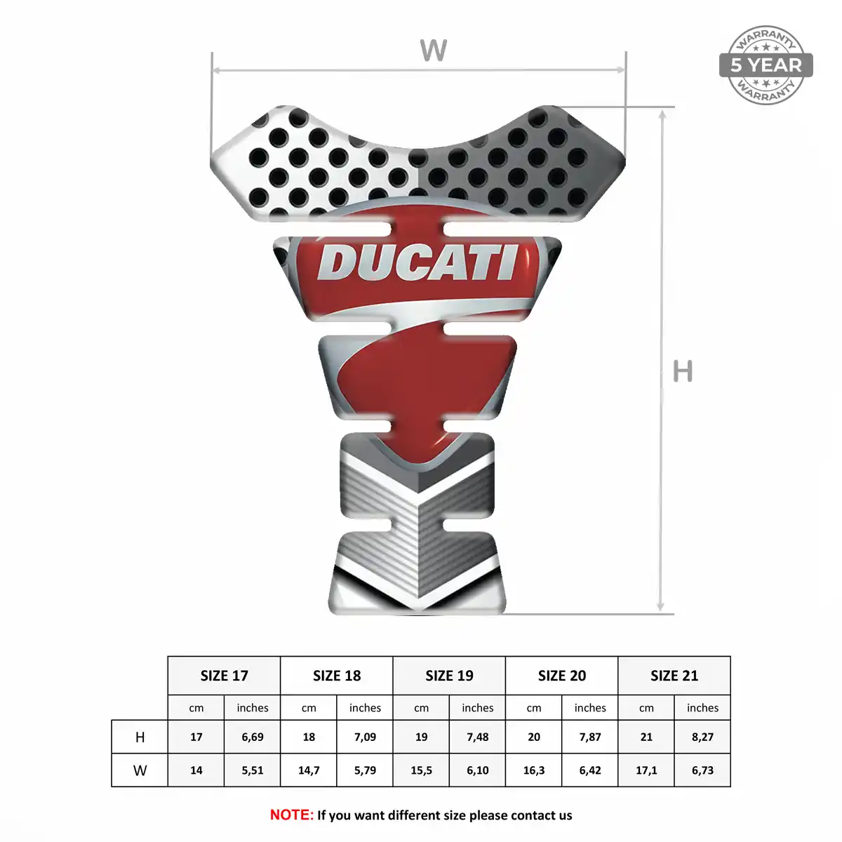 Ducati Domed Tank Protector Superior Craft