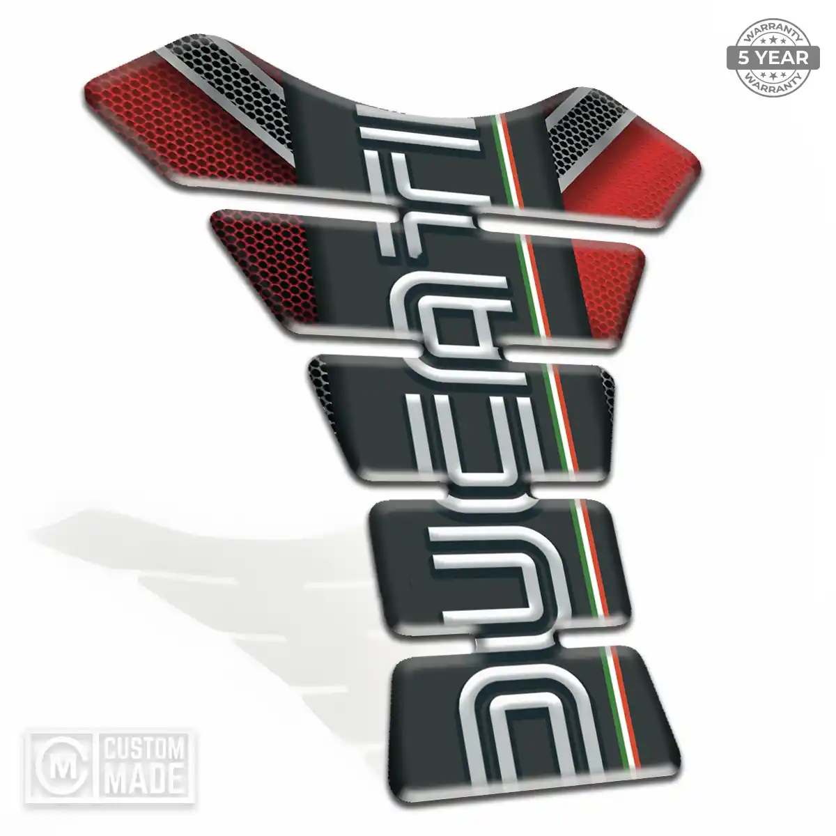 Ducati Domed Tank Sticker Elite Finish