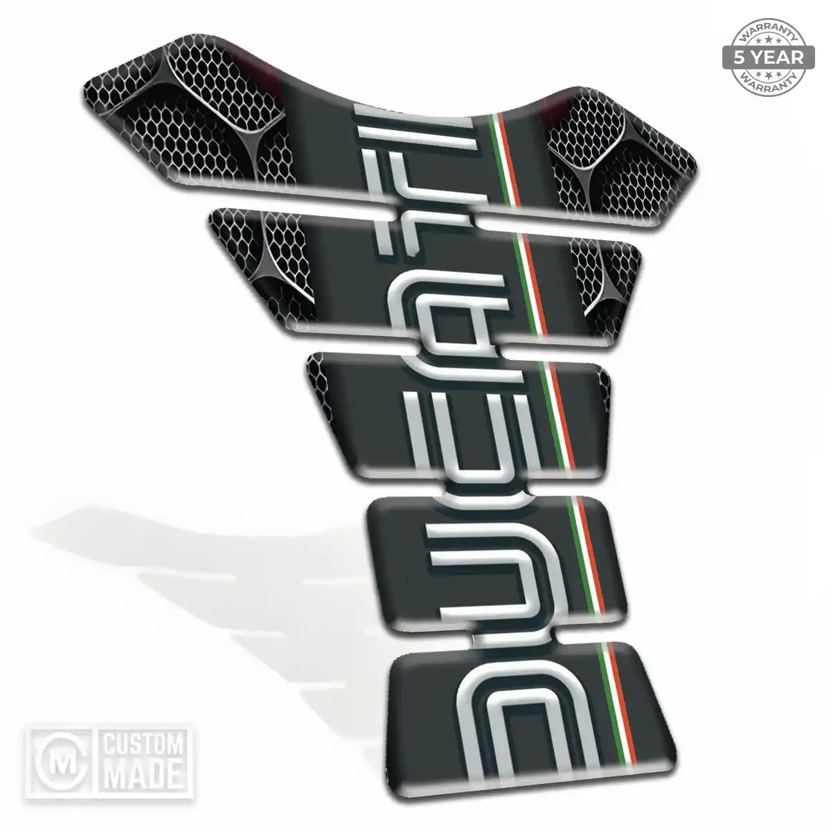 Ducati Domed Tank Sticker Refined Design