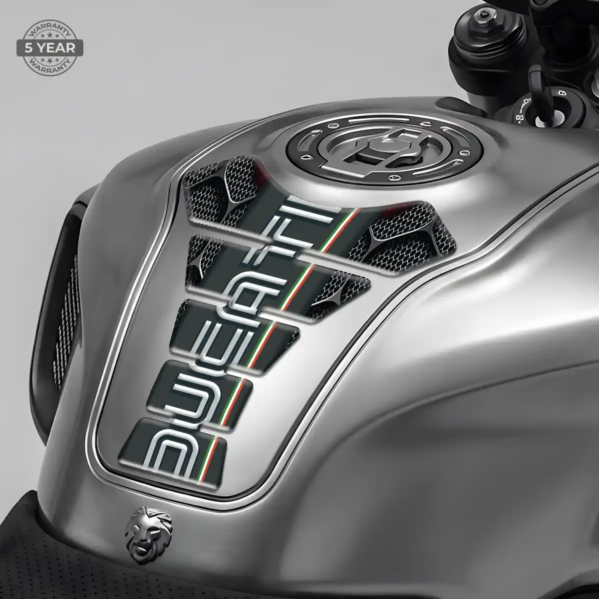 Ducati Domed Tank Sticker Refined Design