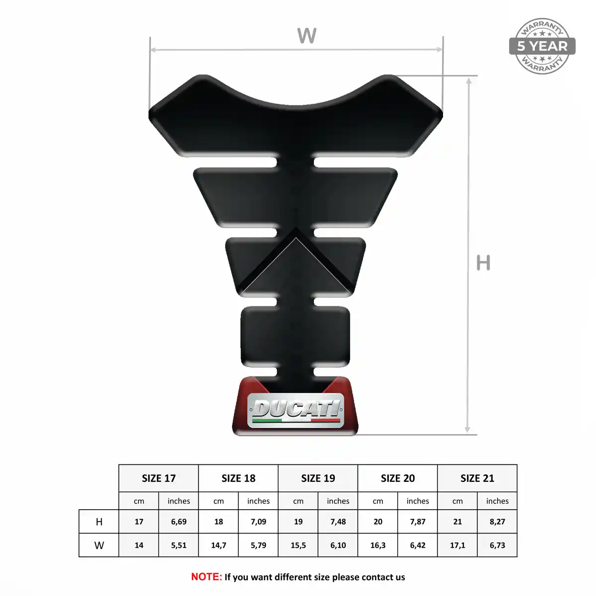 Ducati Epoxy Tank Pad Elite Edition