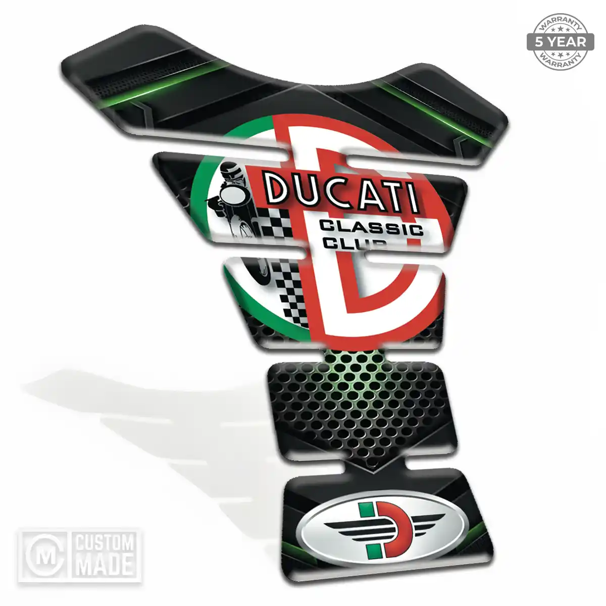 Ducati Epoxy Tank Pad Refined Design