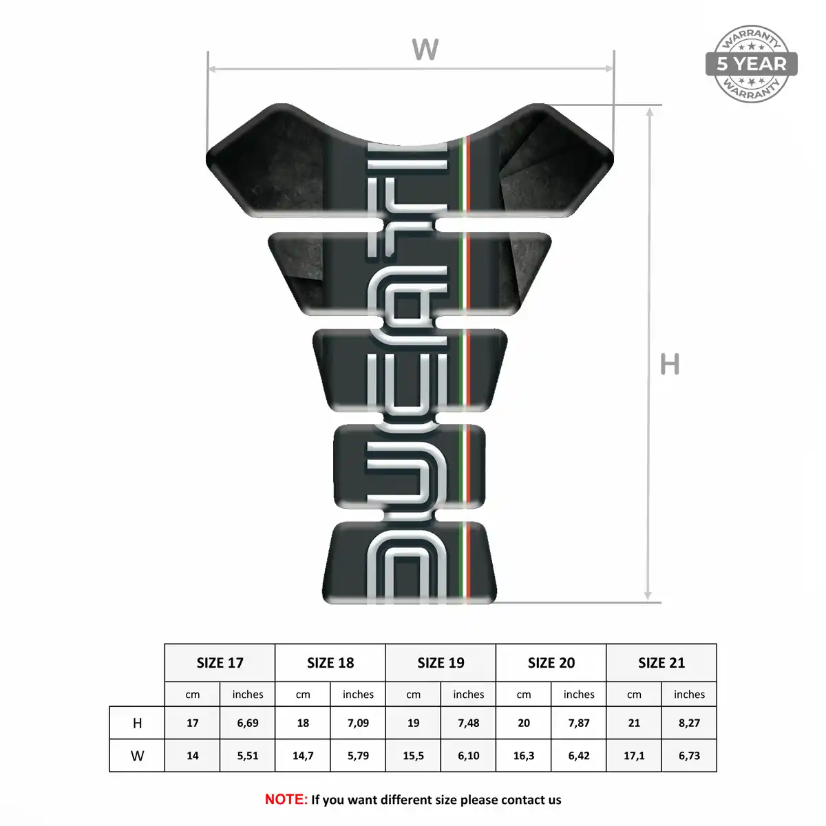 Ducati Epoxy Tank Pad Signature Grade