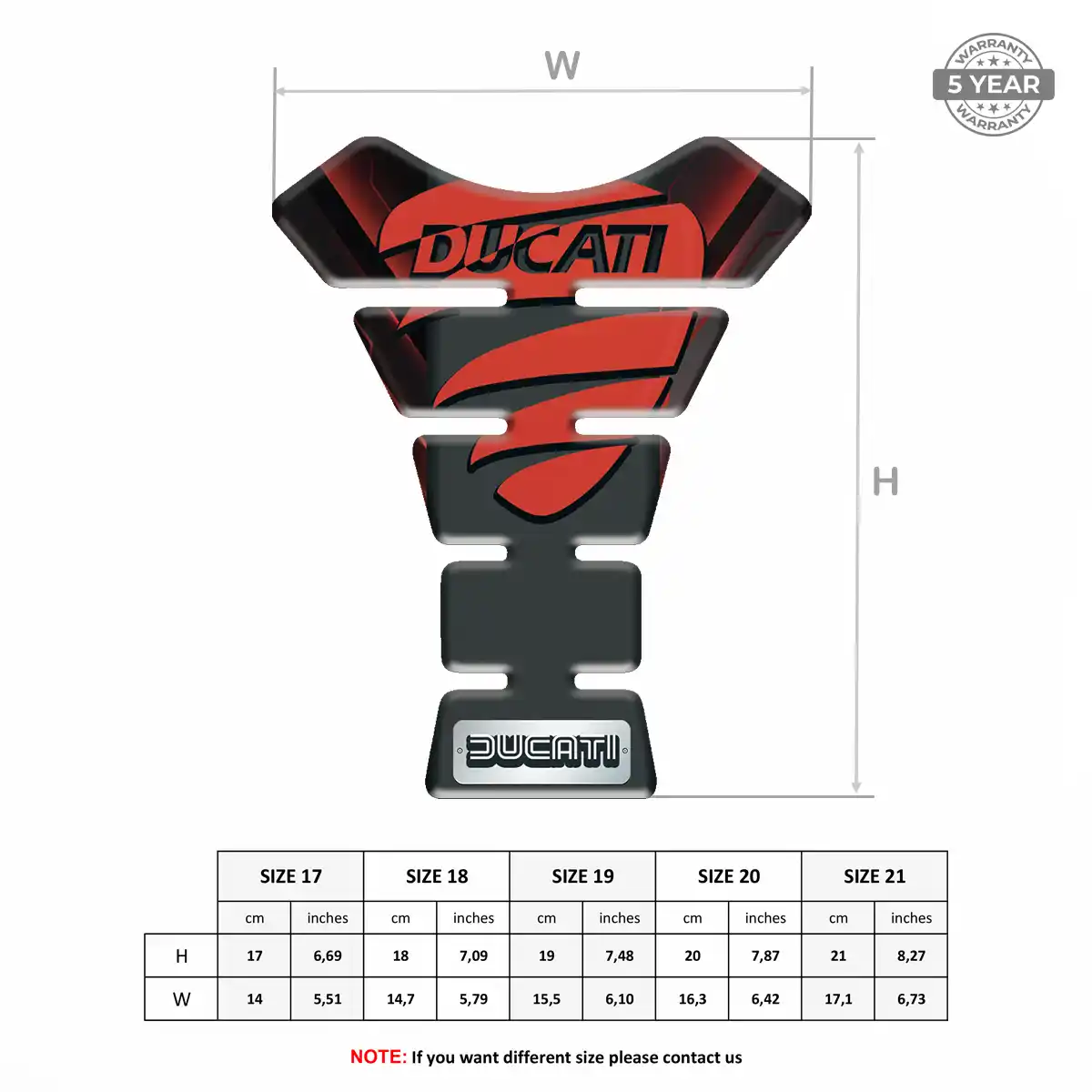 Ducati Fuel Tank Pad Elite Finish