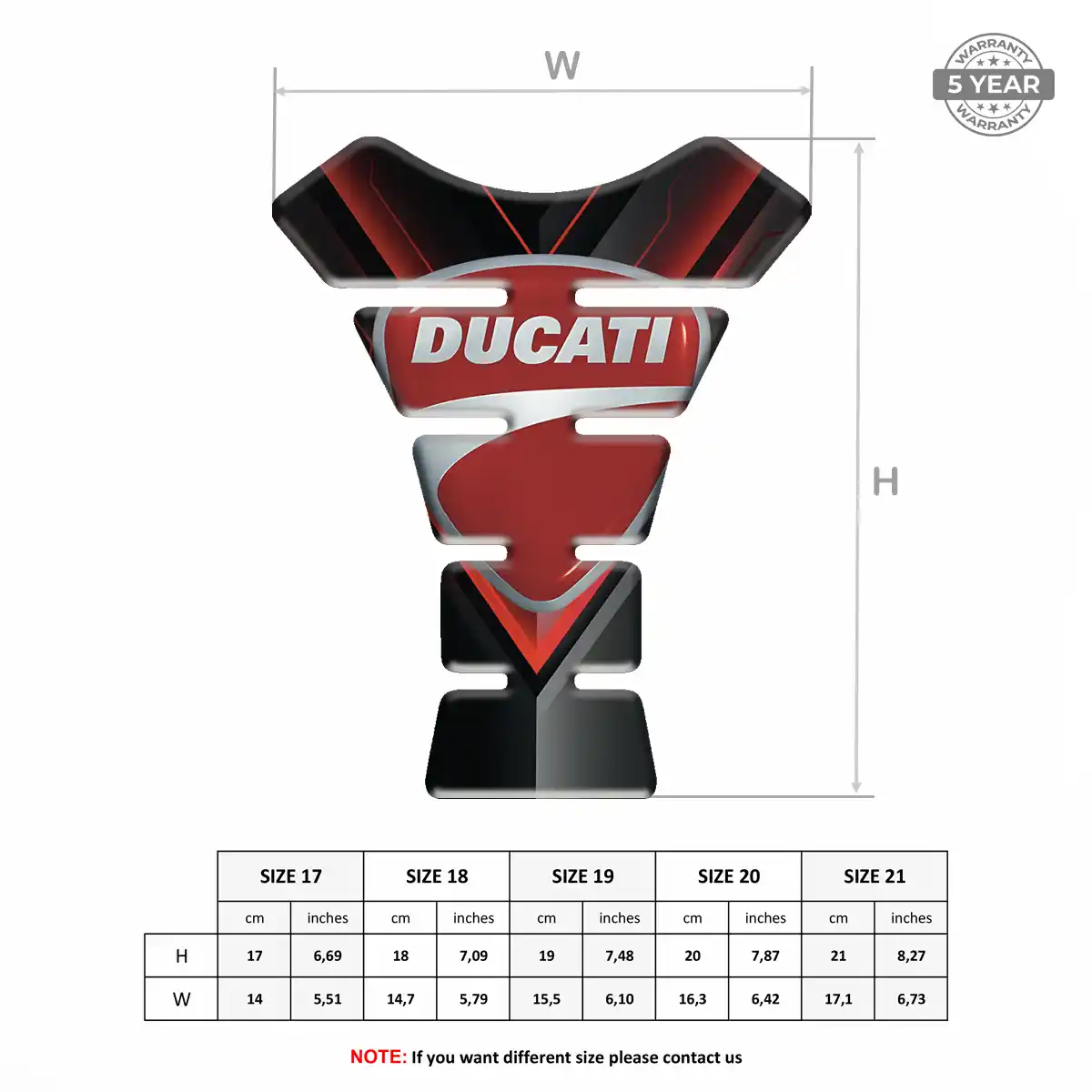 Ducati Fuel Tank Pad Signature Grade