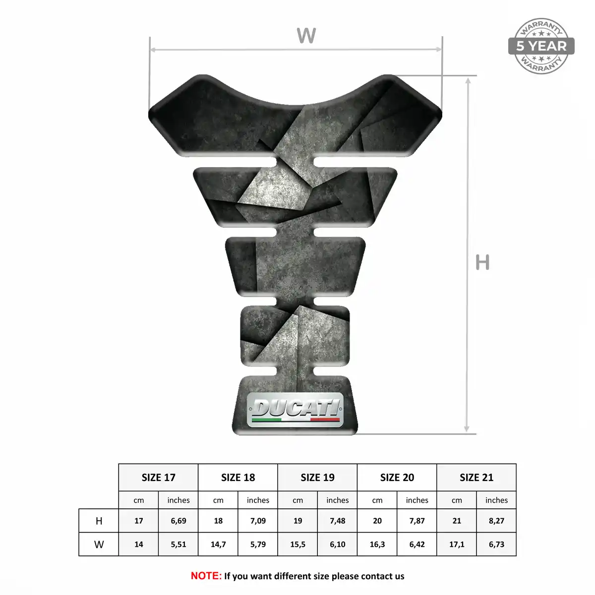 Ducati Fuel Tank Pad Superior Craft