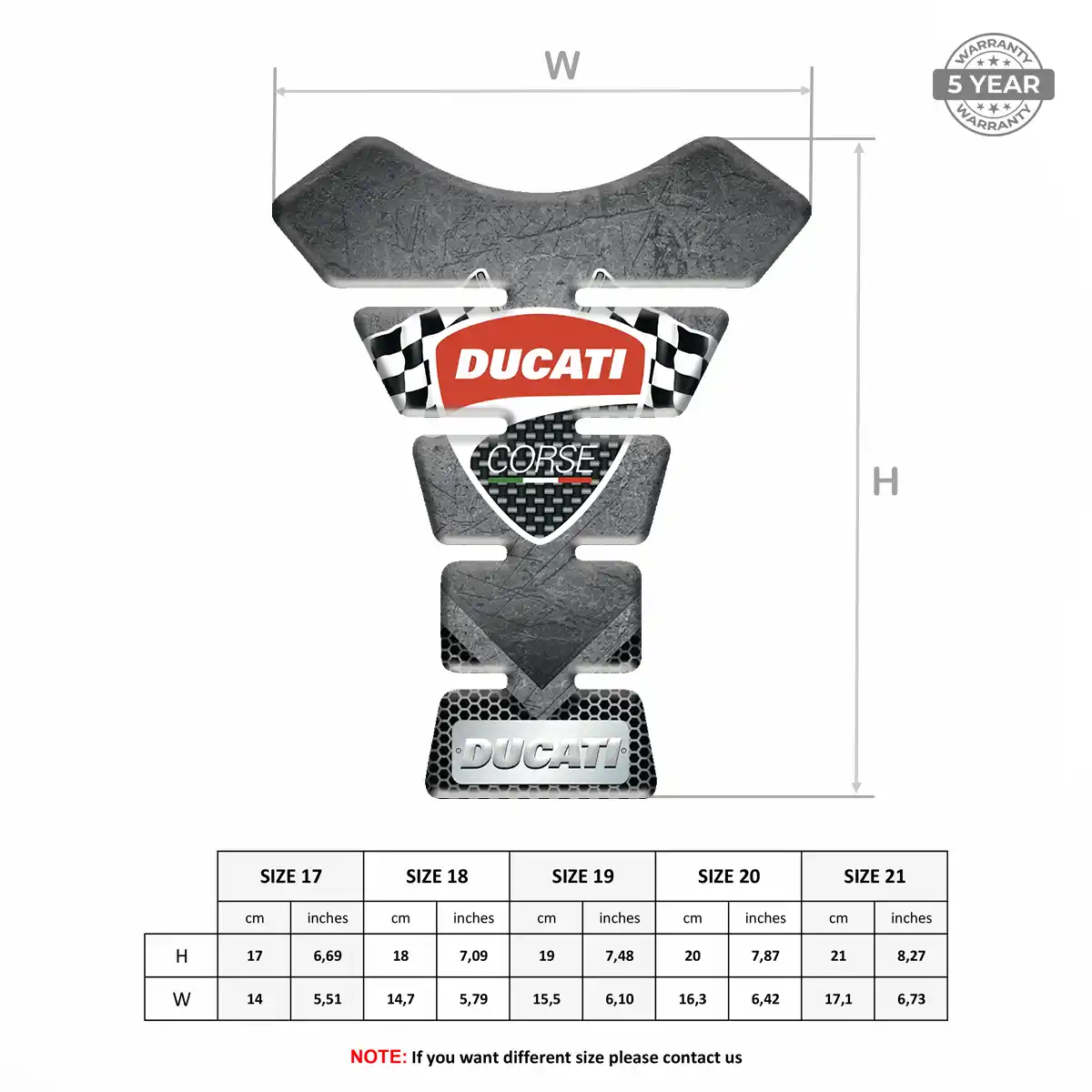 Ducati Fuel Tank Protector Deluxe Edition