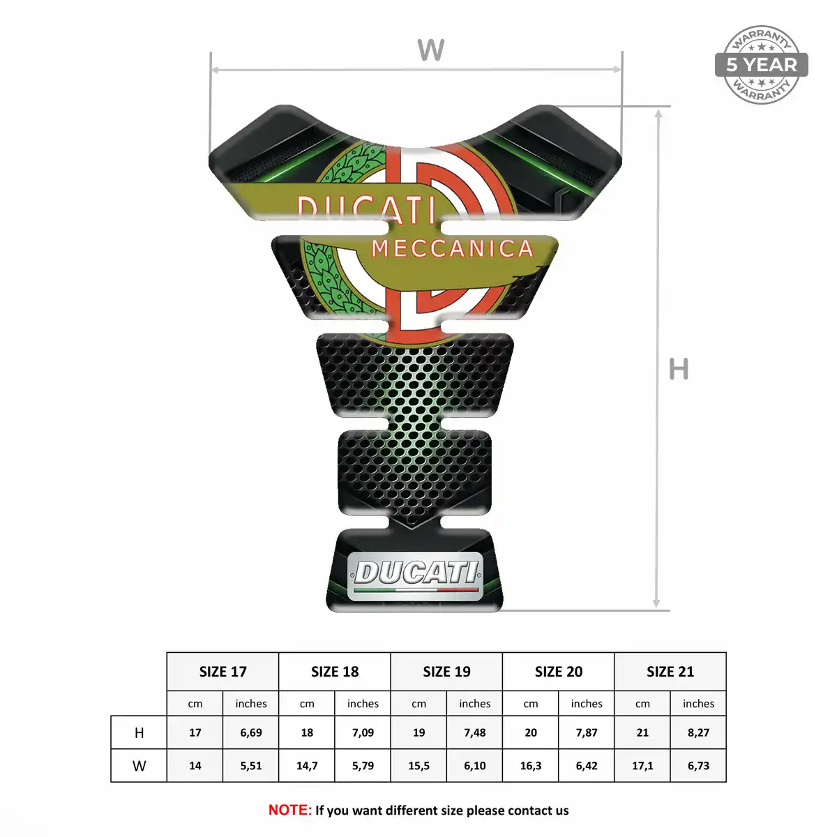 Ducati Fuel Tank Protector Exclusive Series