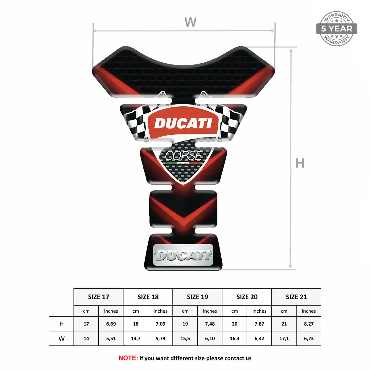 Ducati Fuel Tank Protector Prestige Line