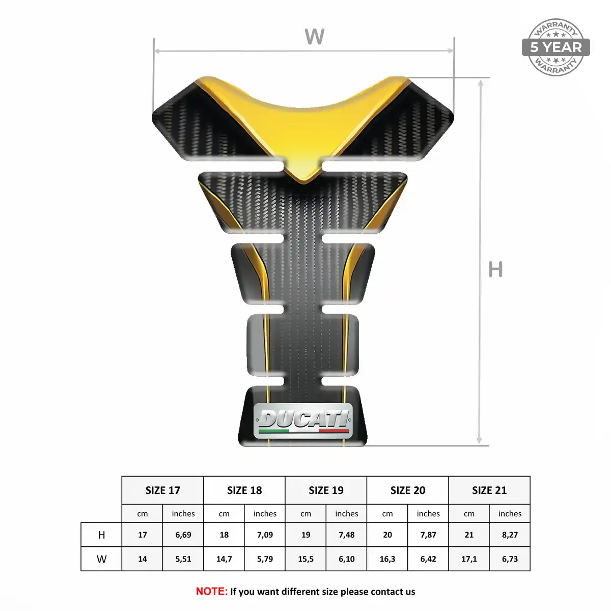 Ducati Fuel Tank Protector Prime Quality