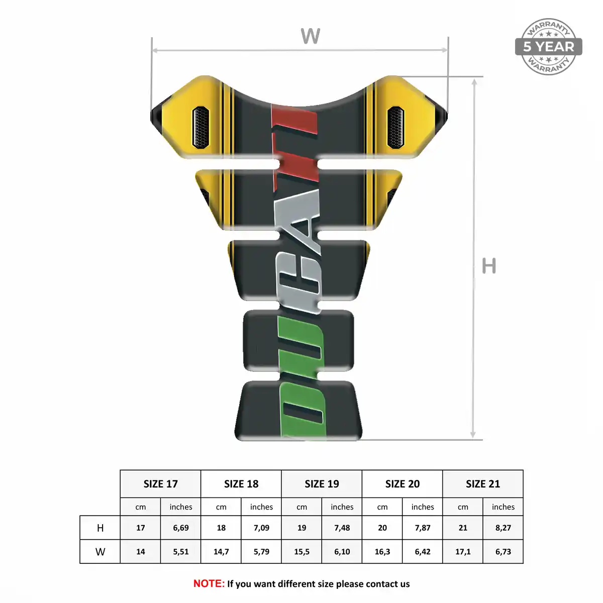 Ducati Fuel Tank Protector Refined Design