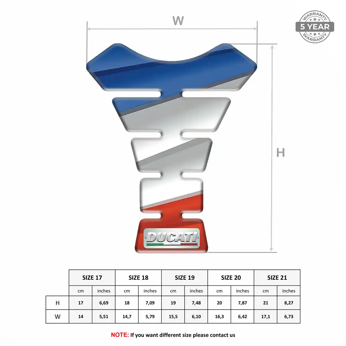 Ducati Gas Tank Pad Deluxe Edition