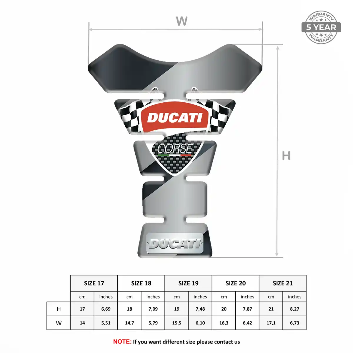 Ducati Gas Tank Pad Noble Edition