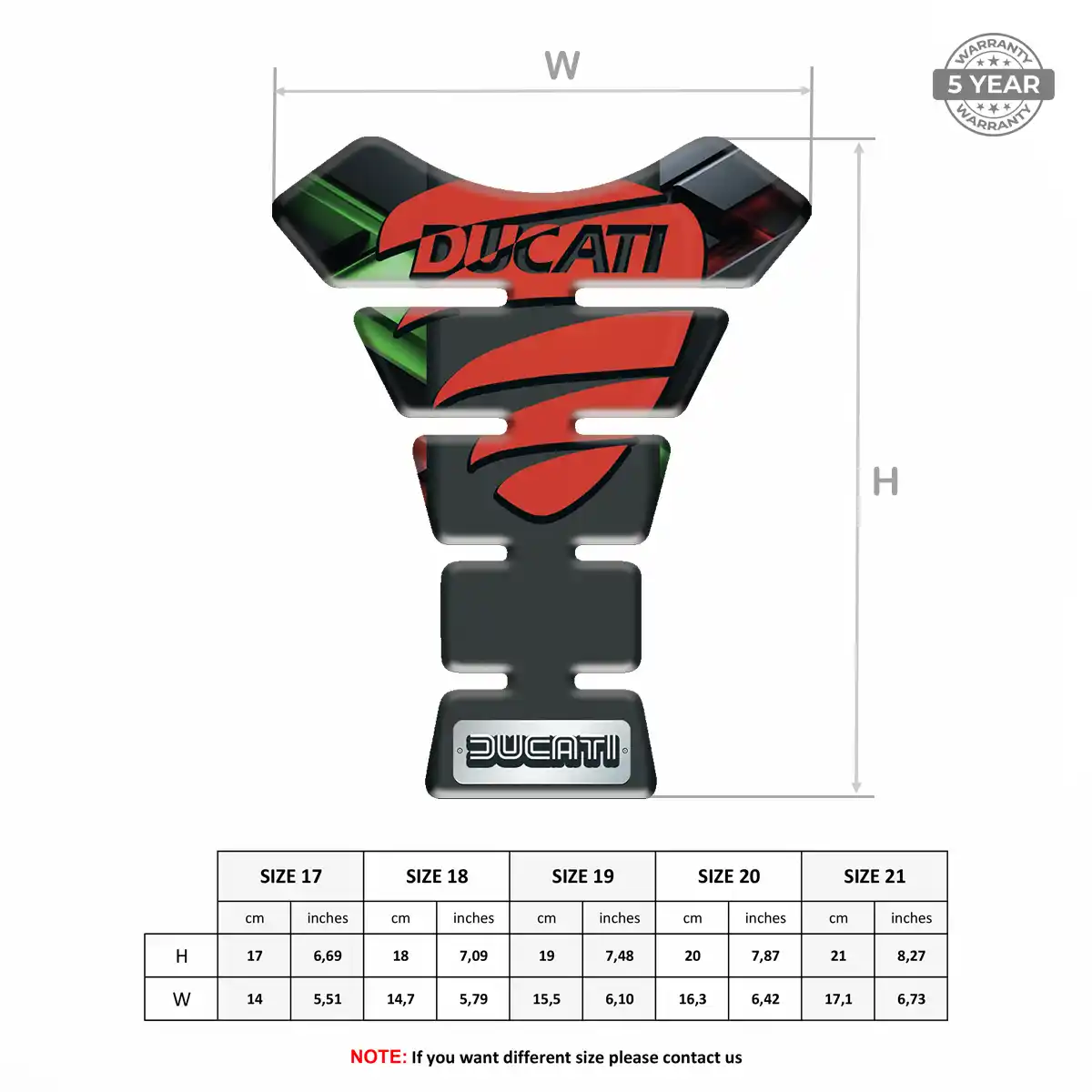Ducati Gas Tank Pad Prestige Line