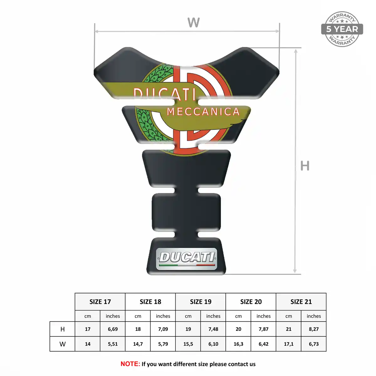 Ducati Gas Tank Pad Superior Craft