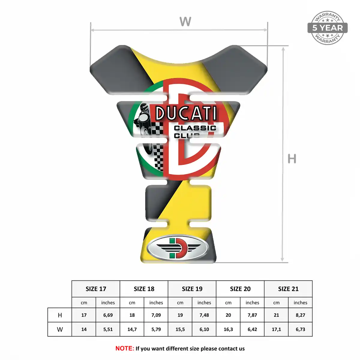 Ducati Gel Tank Pad Deluxe Edition