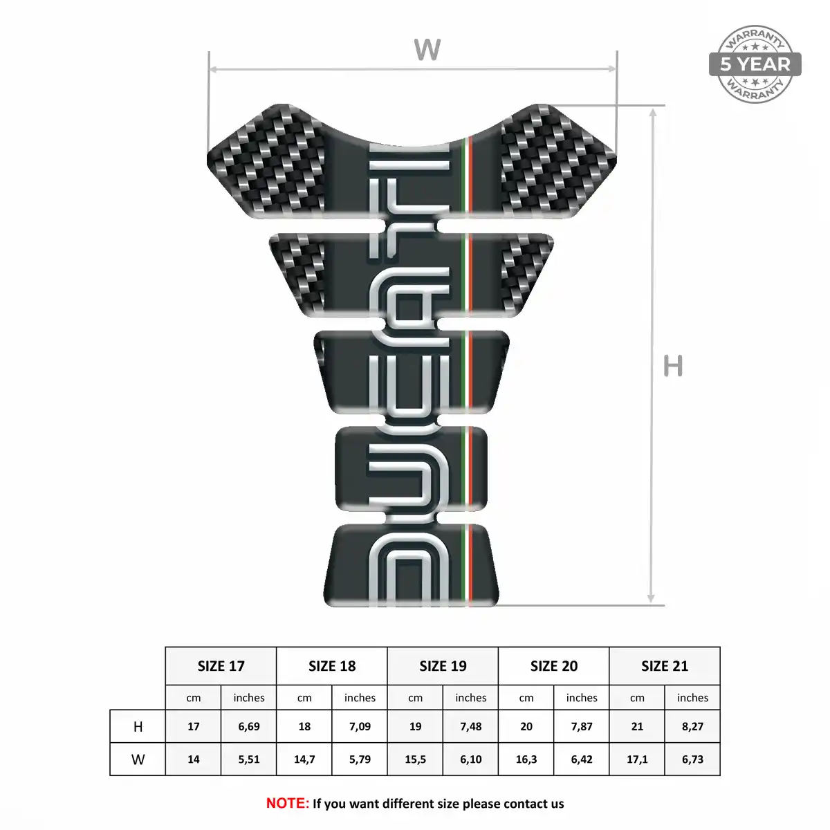 Ducati Gel Tank Pad Elite Finish