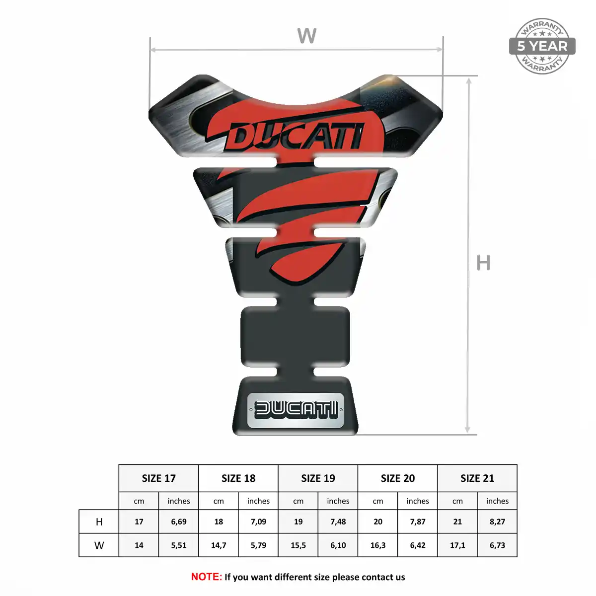 Ducati Gel Tank Pad Noble Edition