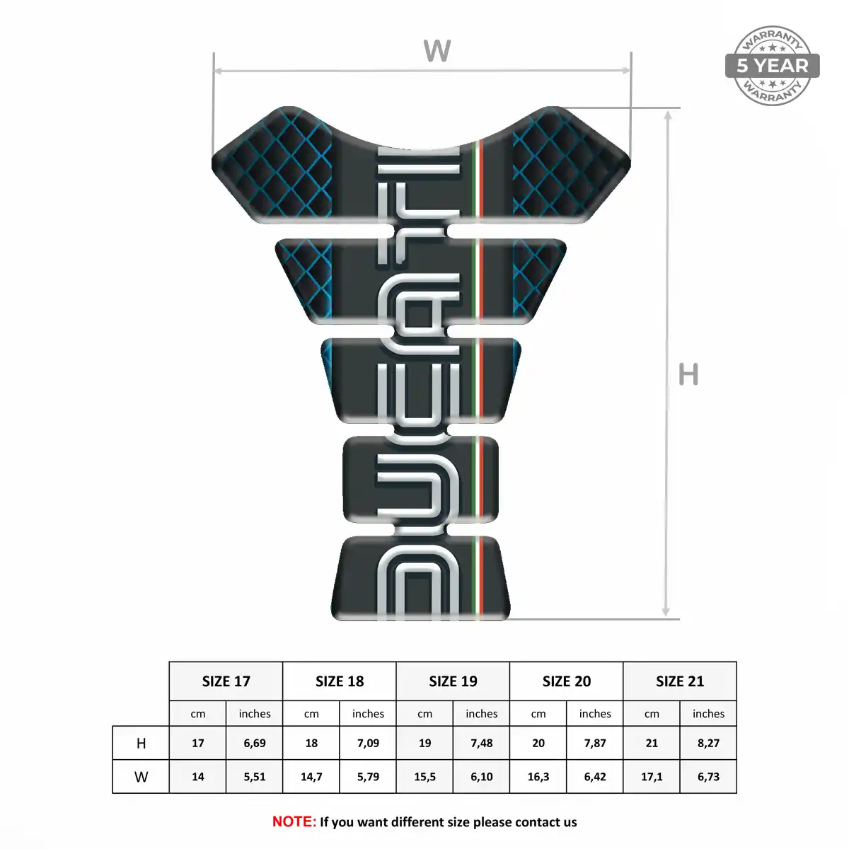 Ducati Gel Tank Pad Refined Design