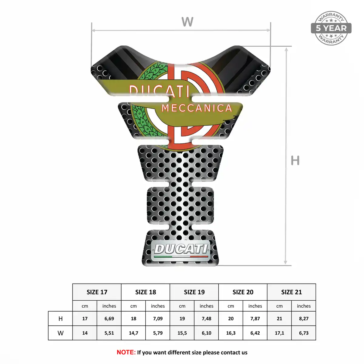 Ducati Gel Tank Pad Superior Craft