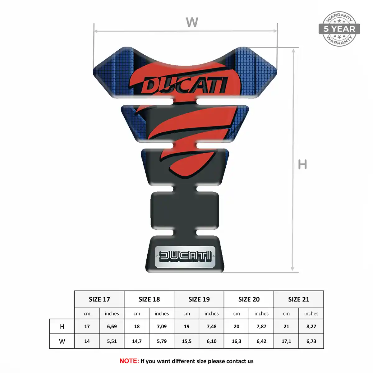 Ducati Motorbike Tank Pad Elite Edition