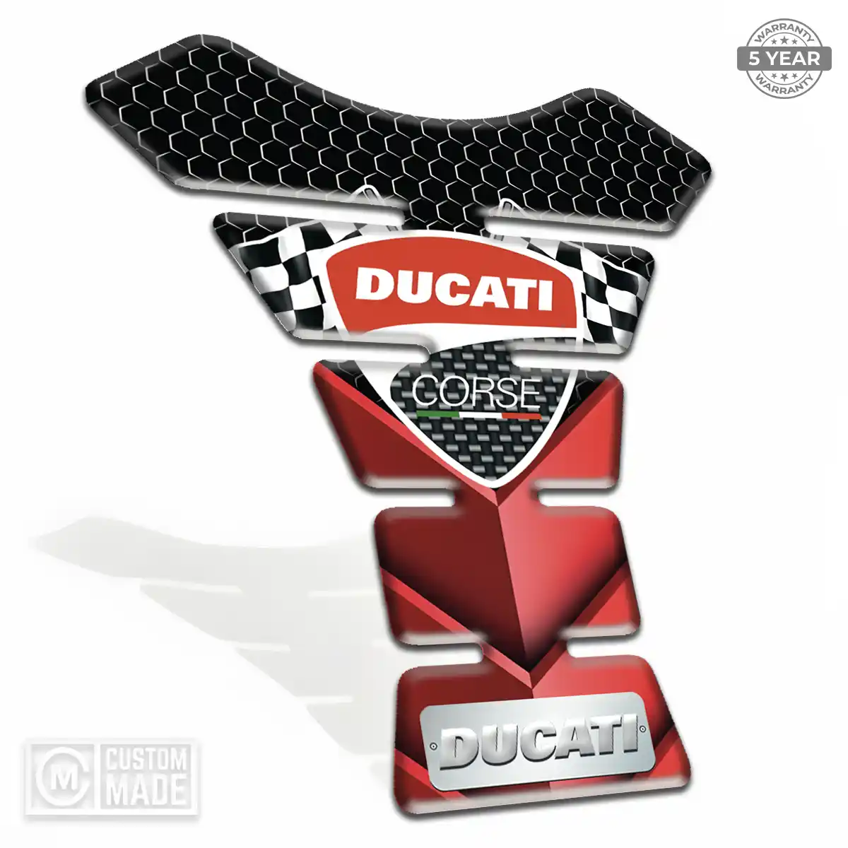 Ducati Motorbike Tank Pad Elite Finish