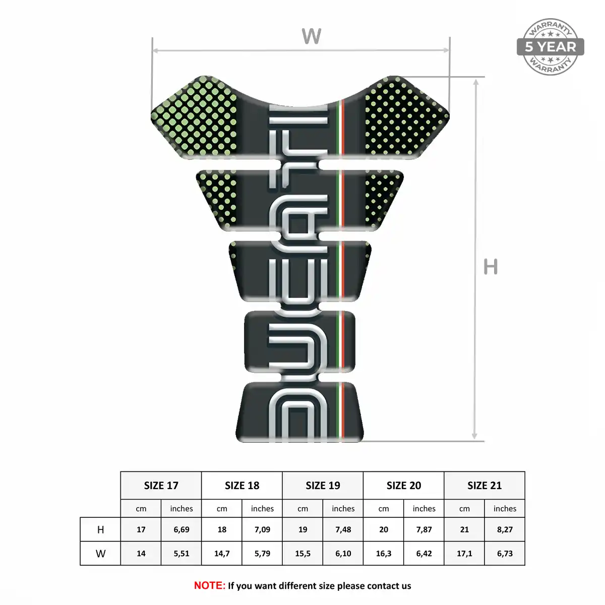 Ducati Motorbike Tank Pad Prestige Line