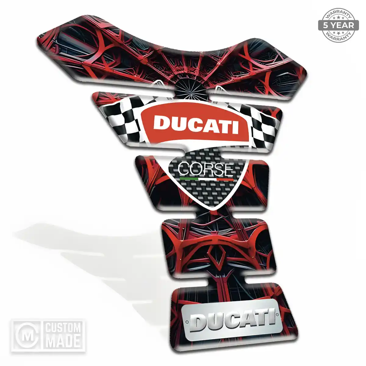 Ducati Motorcycle Tank Decal Elite Edition