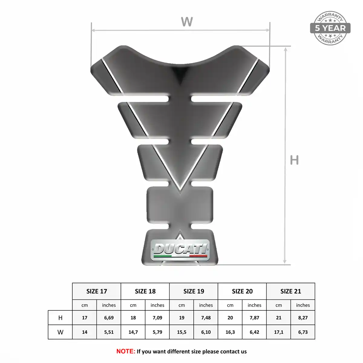 Ducati Motorcycle Tank Decal Noble Edition