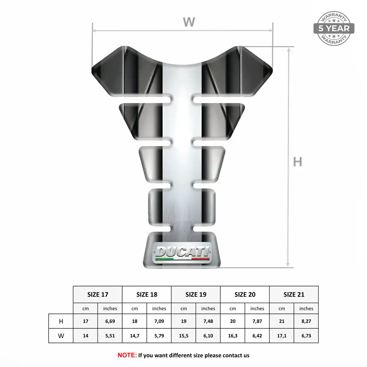 Ducati Motorcycle Tank Decal Sleek Style