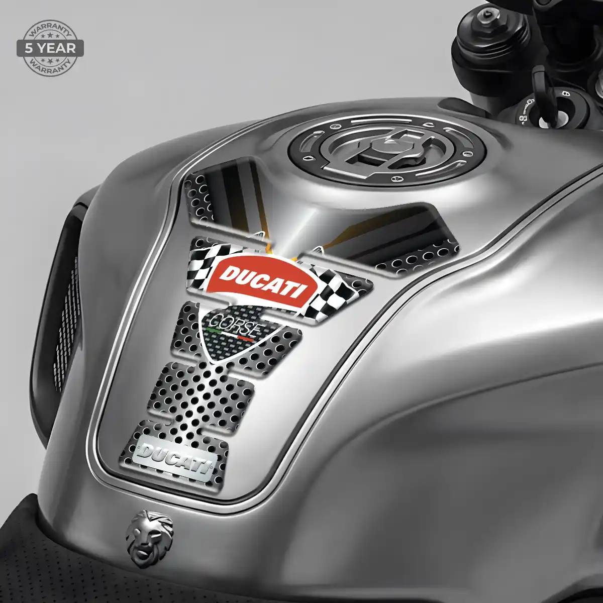 Ducati Motorcycle Tank Pad Sleek Style