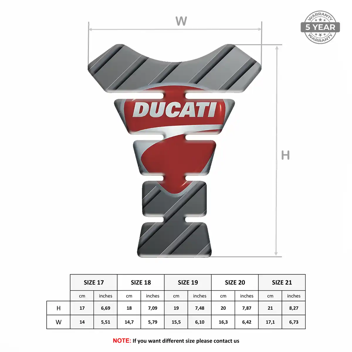 Ducati Motorcycle Tank Protector Exclusive Series