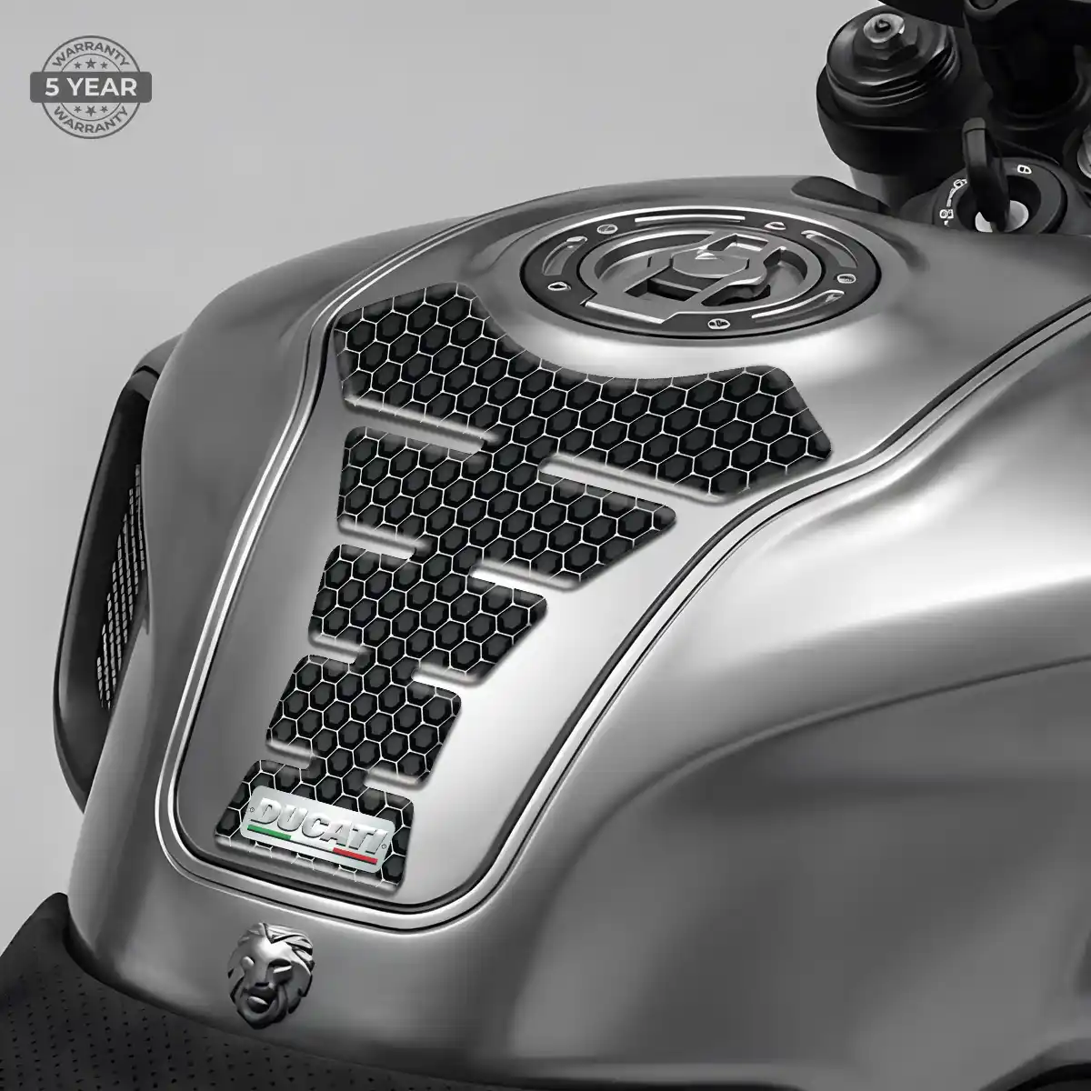 Ducati Motorcycle Tank Sticker Refined Design