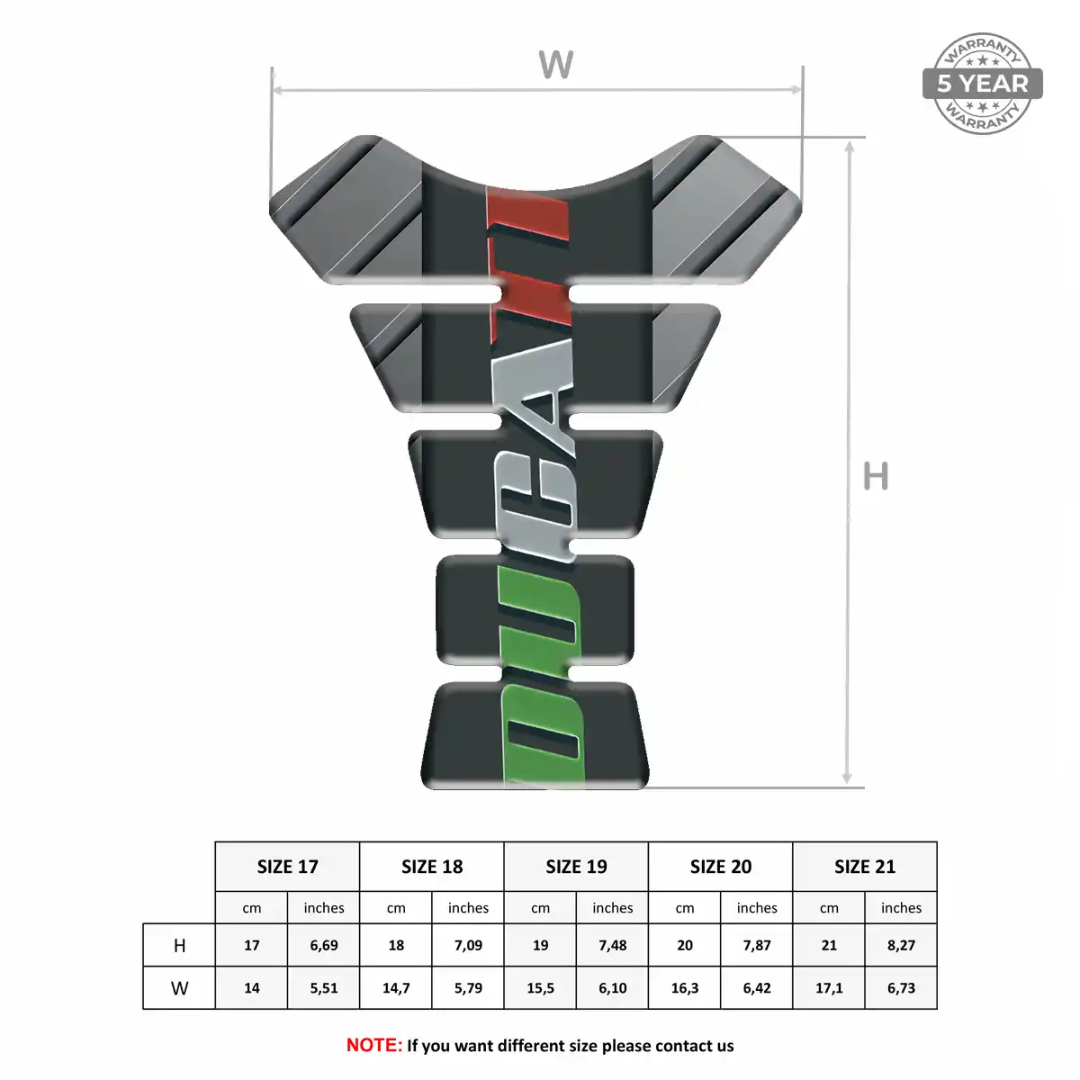 Ducati Resin Tank Pad Deluxe Edition