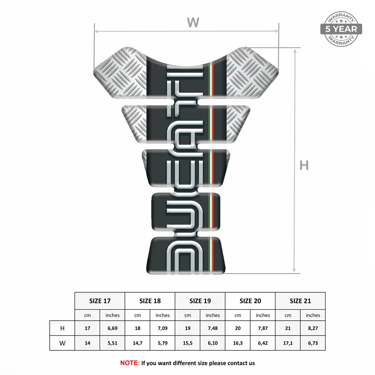 Ducati Resin Tank Pad Elite Edition