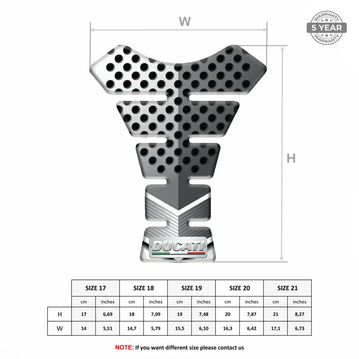 Ducati Resin Tank Pad Exclusive Series
