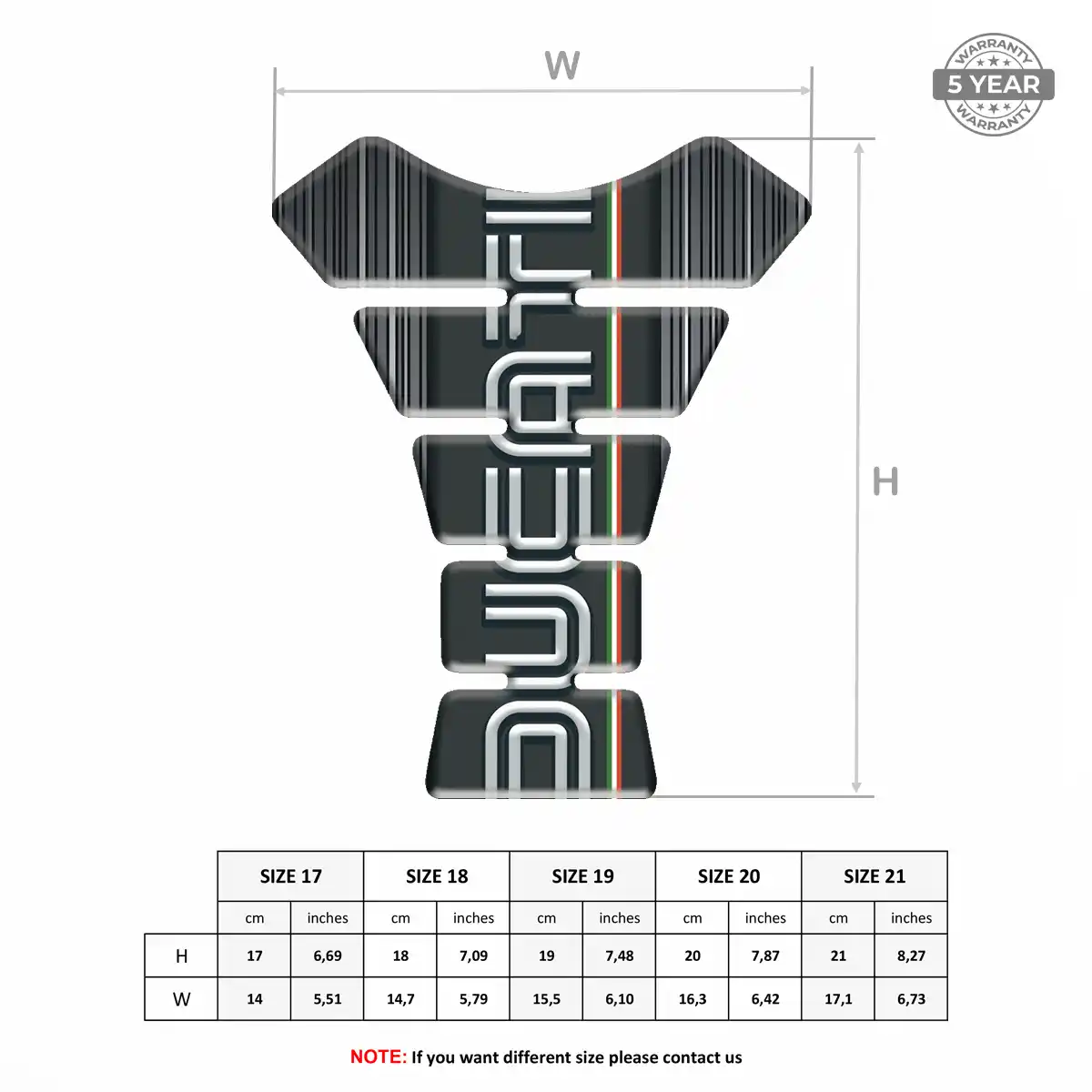 Ducati Tank Decal Elite Edition