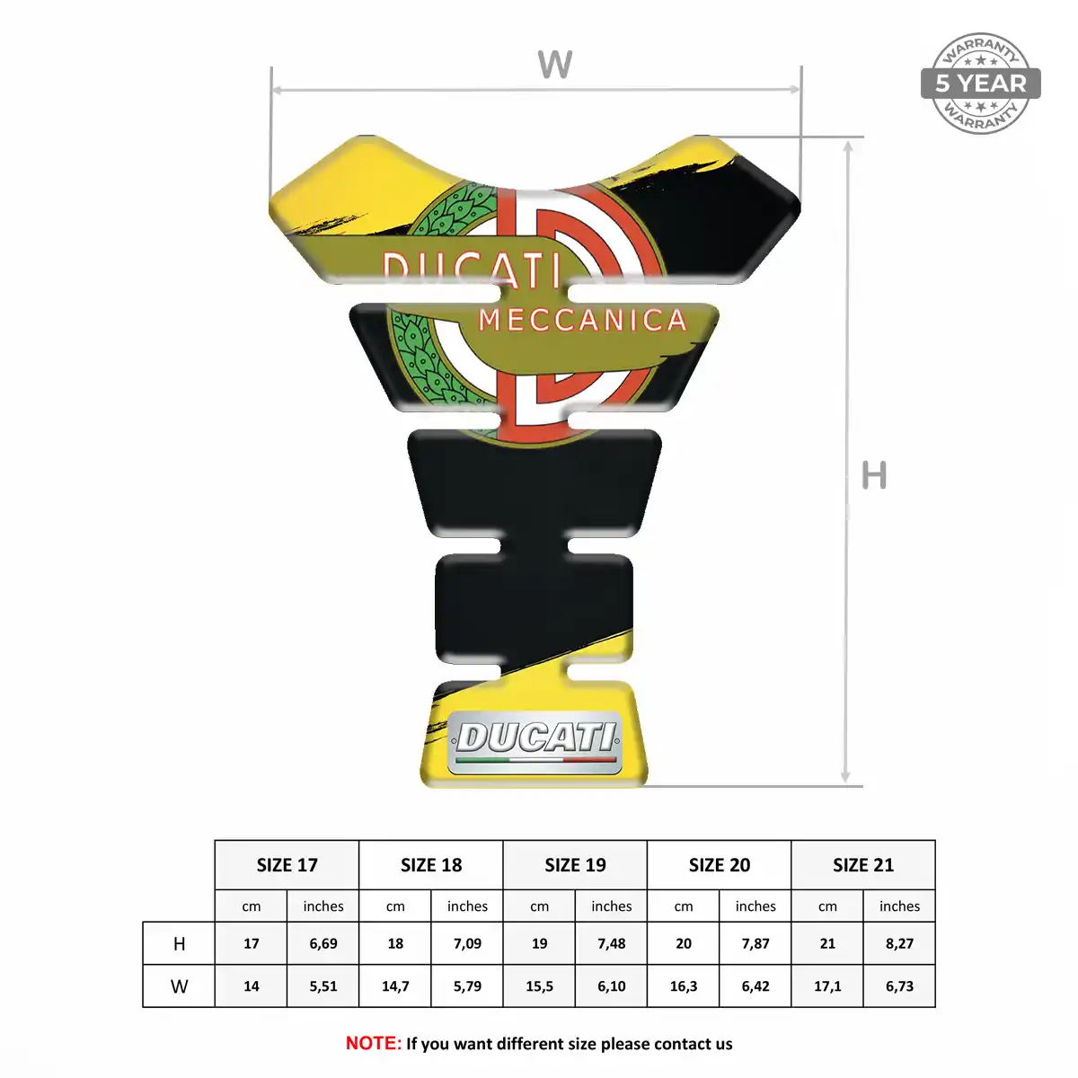 Ducati Tank Decal Noble Edition