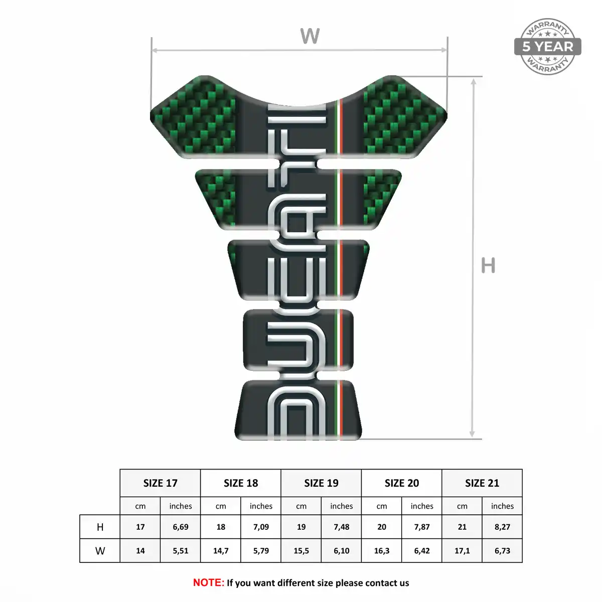 Ducati Tank Decal Prestige Line