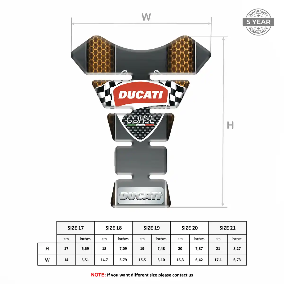 Ducati Tank Decal Refined Design