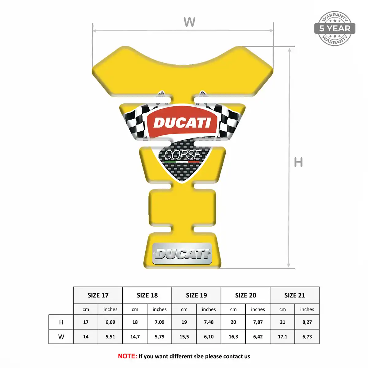 Ducati Tank Decal Superior Craft