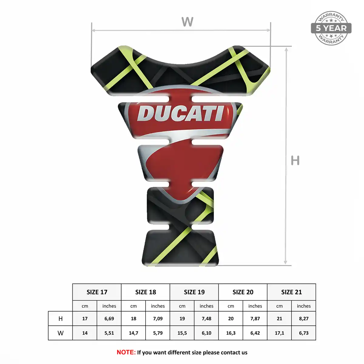Ducati Tank Fuse Guard Motorbike Signature Grade