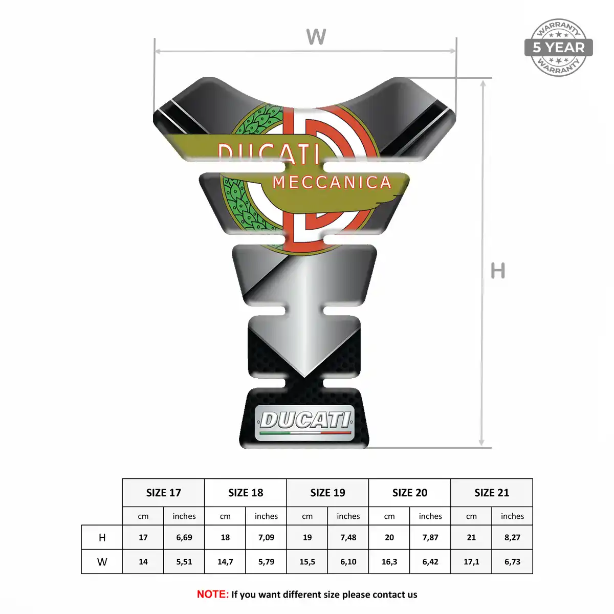 Ducati Tank Fuse Guard Motorcycle Prestige Line