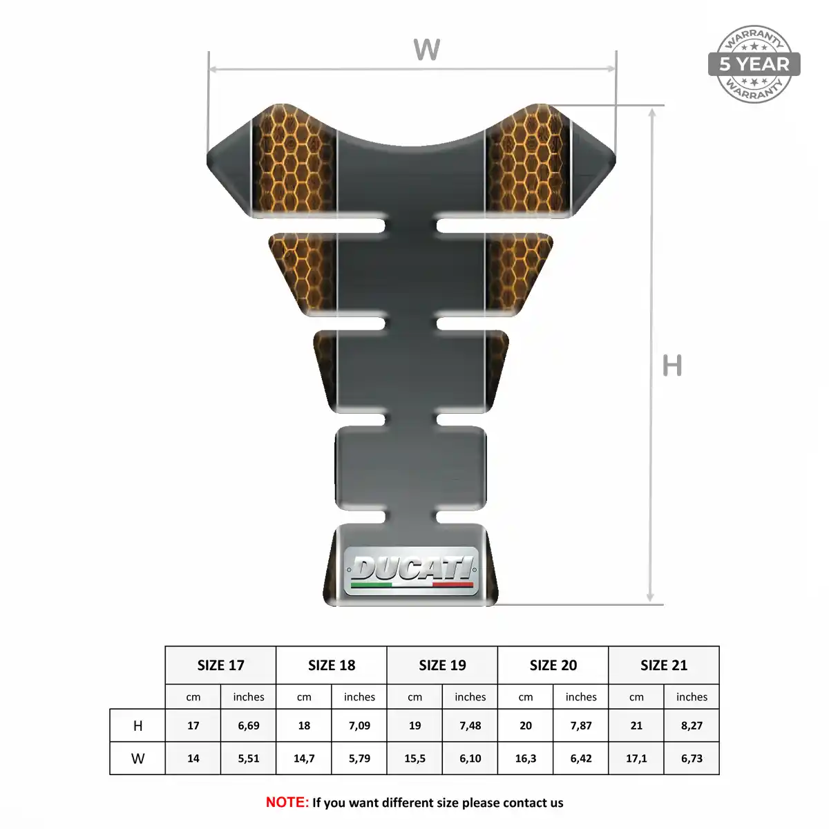Ducati Tank Fuse Guard Motorcycle Signature Grade